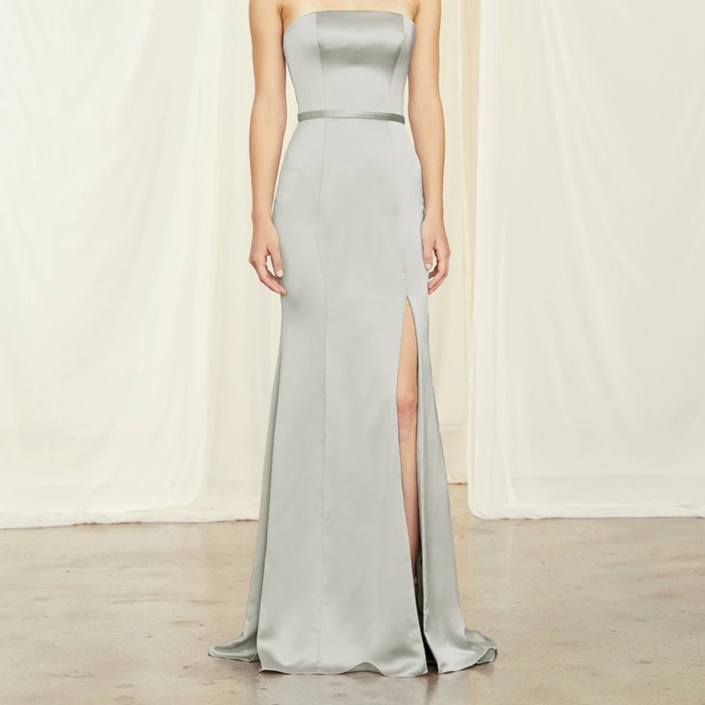 Amsale Champagne Dress Size 2